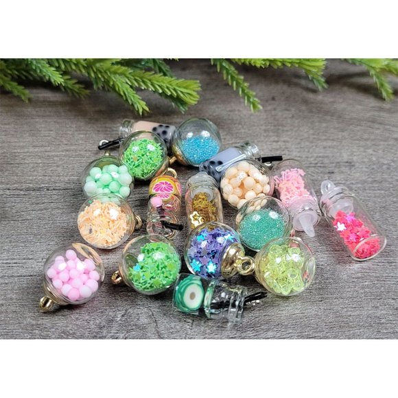 Other - 17 Glass Jewelry Craft Necklace Pendents NEW